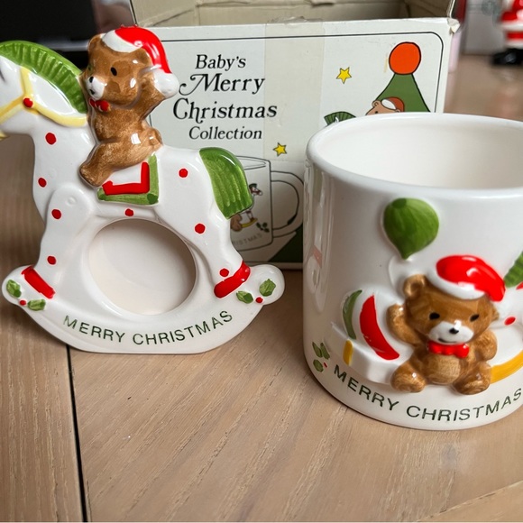 Lillian Vernon Other - LILLIAN VERNON Baby's Merry Christmas Collection Teddy Bear Photo Frame and Mug